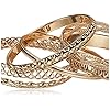 GUESS "Basic" Gold 7 Piece Mixed Bangle Bracelet