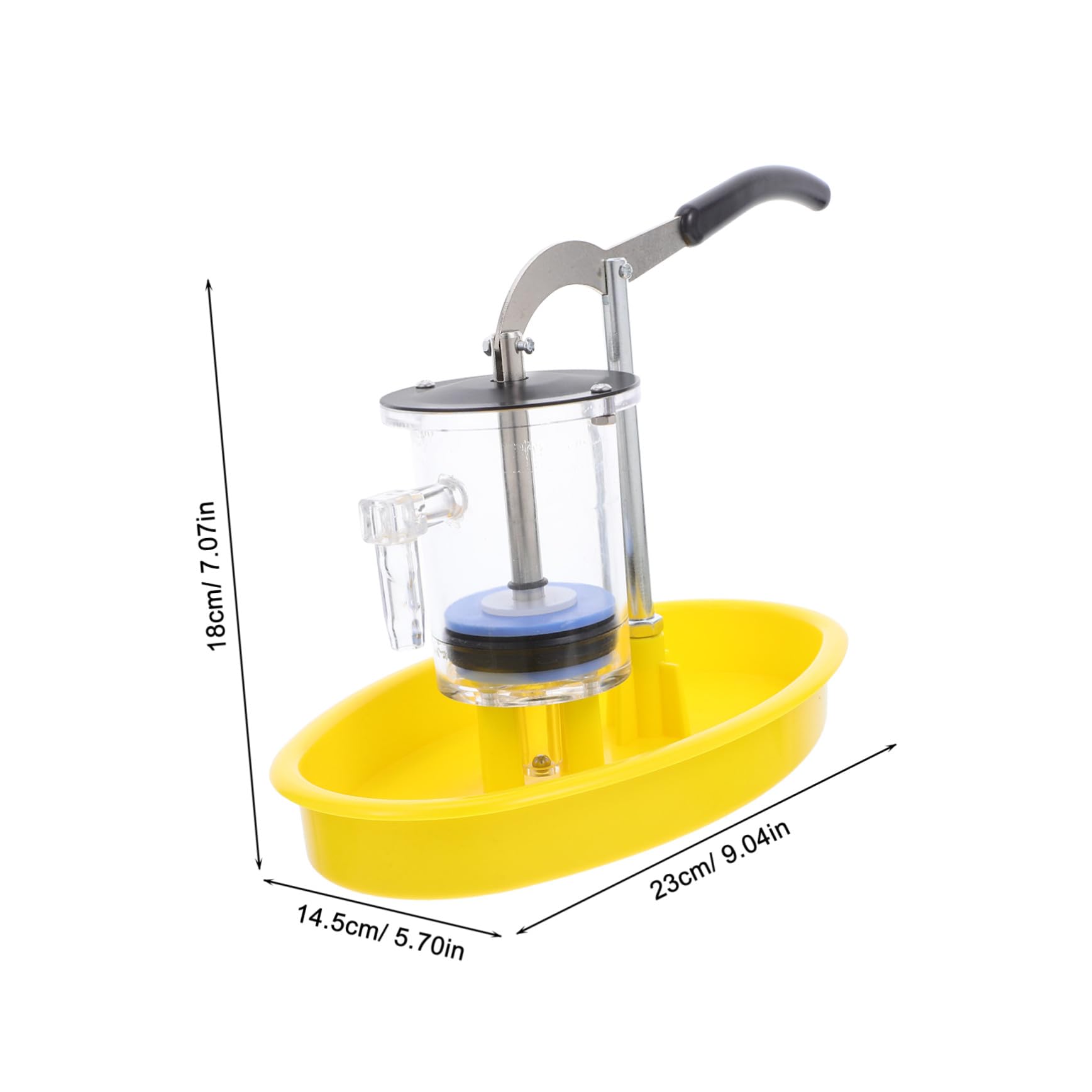 Abaodam Pompa Manuale per Esperimenti Scientifici in Acciaio Inossidabile e Plastica, Simulazione Realistica e Creatività per Attività Stem in Aula