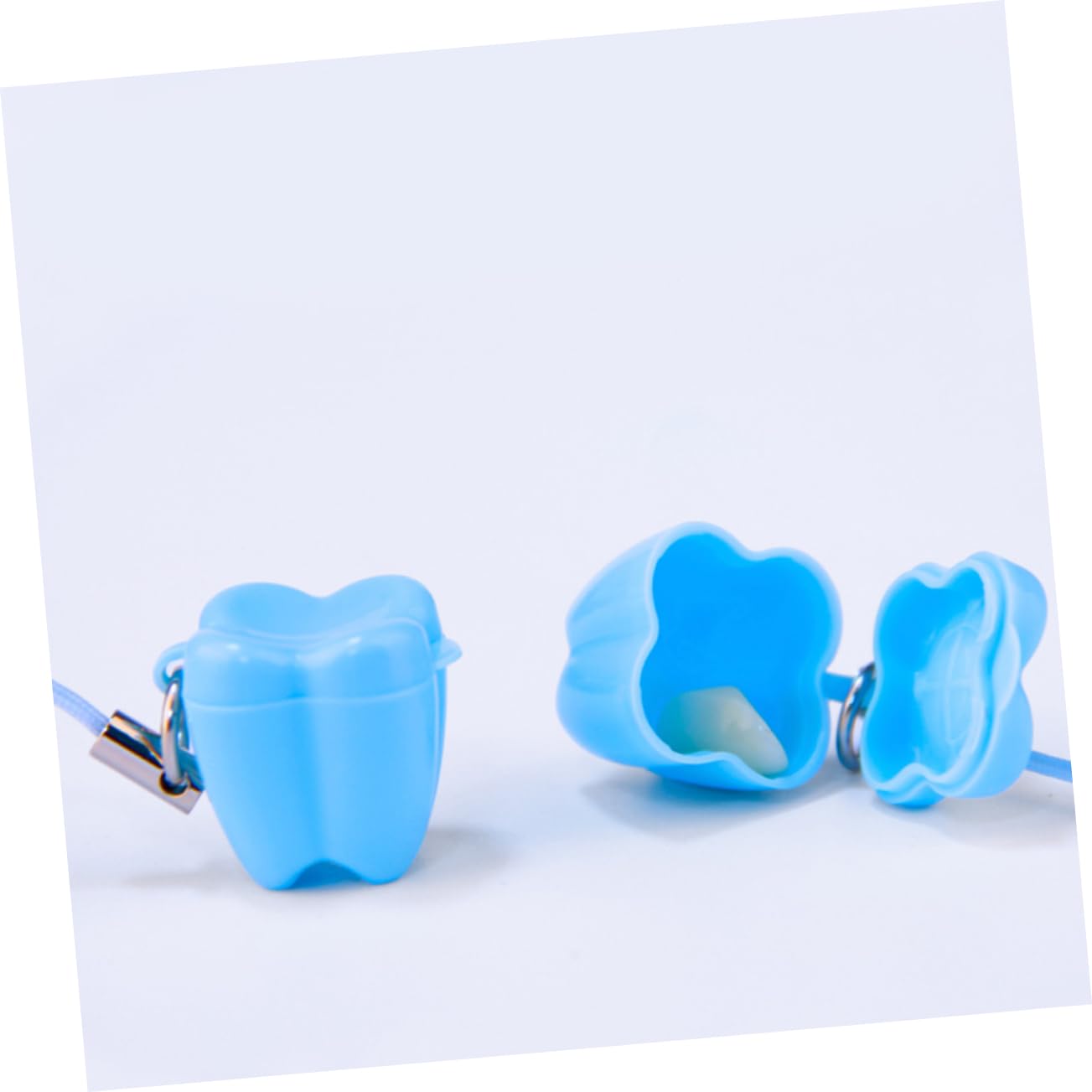 SUPVOX 7Pcs Plastic Tooth Box Durable Tooth Shaped Storage Container for Mixed Colors for Tooth Keepsakes Dentist Prize for Boys