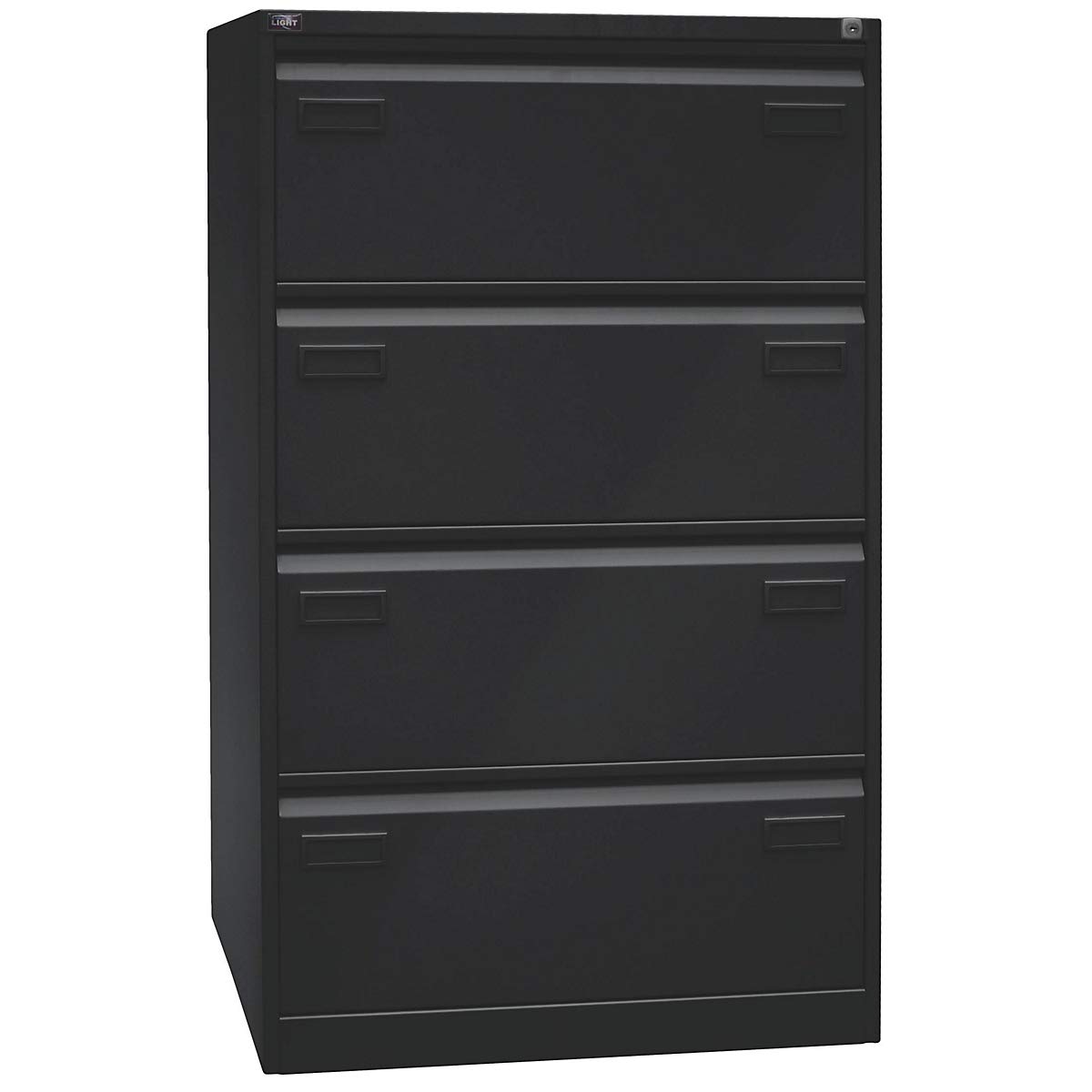 BISLEY Light Hängeregistraturschrank, doppelbahnig, DIN A4, 4 HR-Schubladen, Metall, 355 Silber, 62.2 x 80 x 132.1 cm