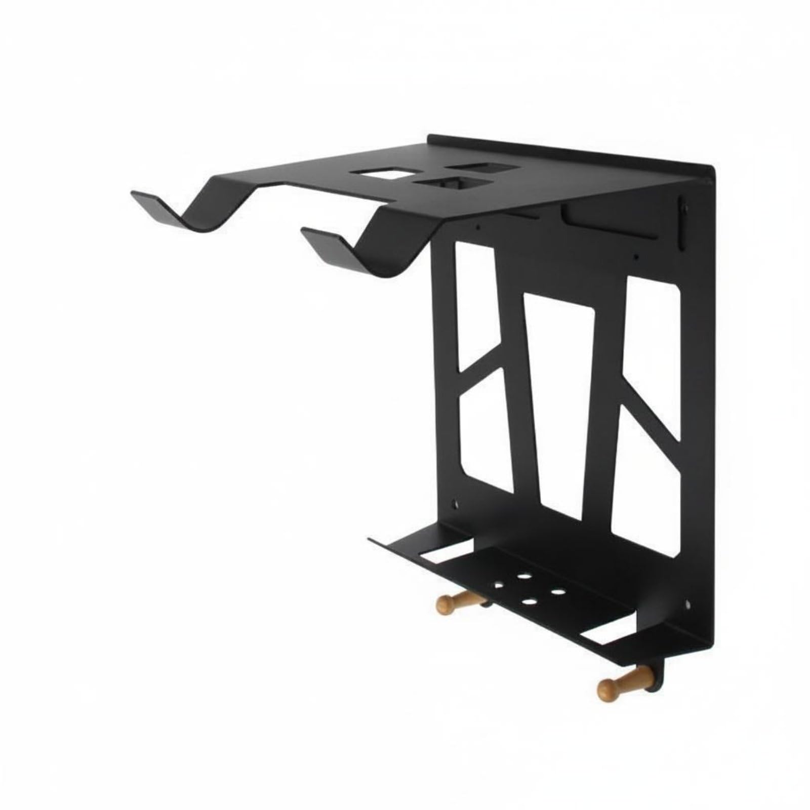 Fahrrad Wandhalterung Fahrradhalter Fahrradaufhängung Fahrrad Wandhaken aus Kohlenstoffstahl mit Regal für Und Handschuhe zur Platzsparenden Lagerung, Standardausführung – Klein