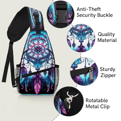 Bolso cruzado unisex multifuncional Sling Bag para mujer y hombre miniatura 3