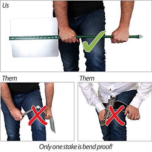 SmartSign "This Area Is Protected By Video Surveillance" LawnBoss® Sign | 10" x 10" Aluminum Sign With 3' Stake - Image 4