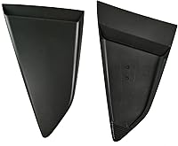 Vista 7 de Lumbreras para ventanas traseras y laterales para 2016-2021 Chevy Camaro, cubierta parasol para parabrisas con ventilación - ABS negro mate