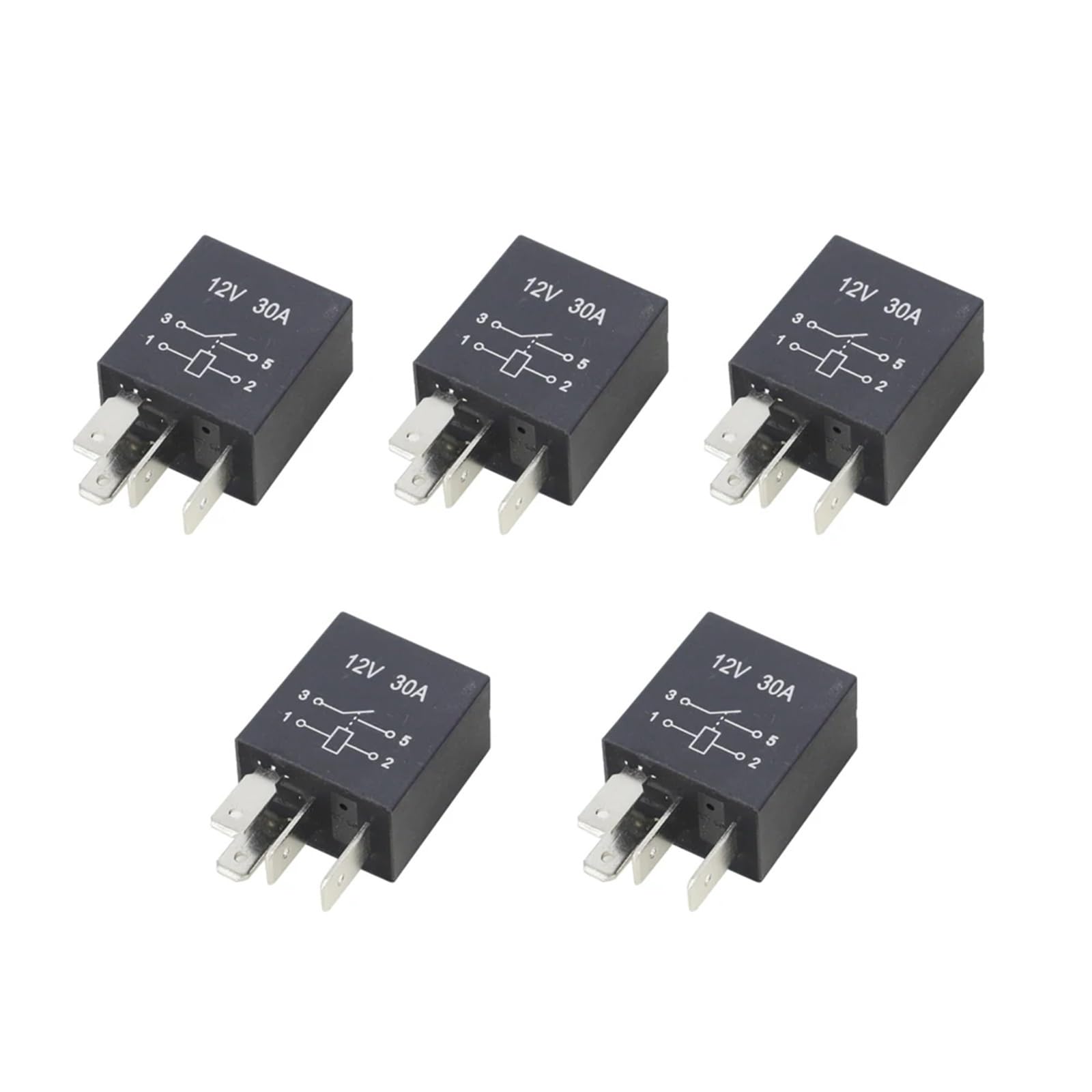 Relais 12V 30A 4 broches violet - Composant de remplacement pour circuit auto