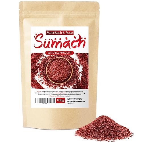 Sumach Gewürz, 100g Sumak Gewürz türkisch, orientalisches Sumac, Essigbaumgewürz, Meerbach &...