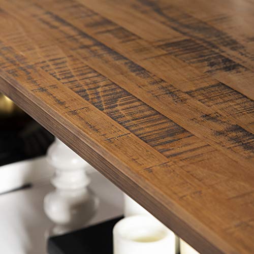 image for Walker Edison 2 Tier Modern Farmhouse Wood Bookcase Bookshelf Storage 