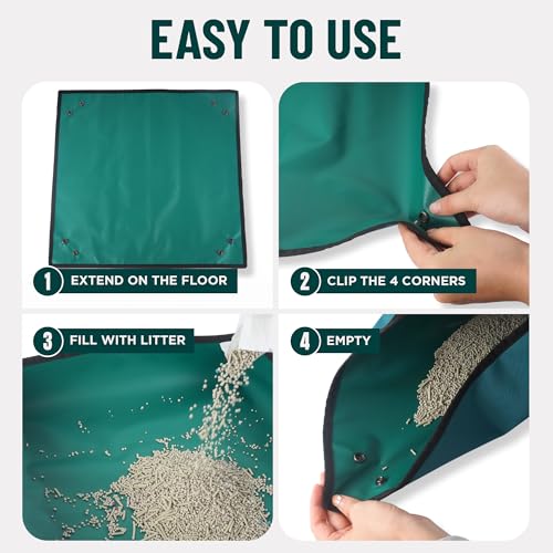 Image of Travel Litter Box for Cats (Small) by OutdoorBengal - Portable Litter Box, Collapsible, Waterproof cat Litter Box (Great for Plane, Car, Van, Camping and Hotel Traveling with Your Kitty)