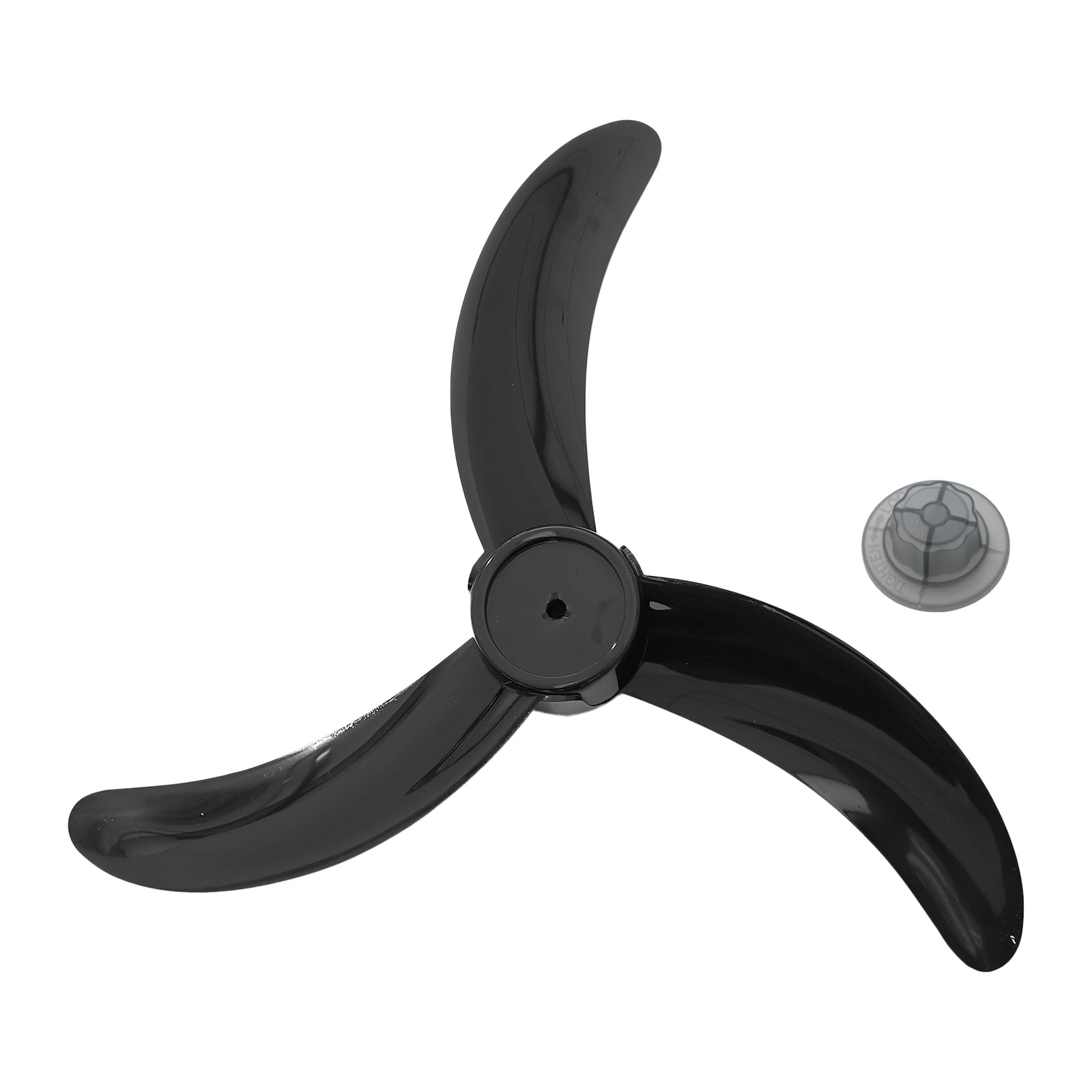 inhzoy 18/20 inch Plastic Fan Blade with Nut Cover Lightweight Replacement Blade for Household Fans Standing Fans Black B 18 Inch