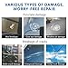QINGQIYUE Windshield Repair Fluid, Car Windshield Crack Repair Resin, Automotive Glass Nano Repair for Car, Glass Repair Fluid Quick Fix for Chips, Cracks, Bulls-Eye, Star-Shaped Crack