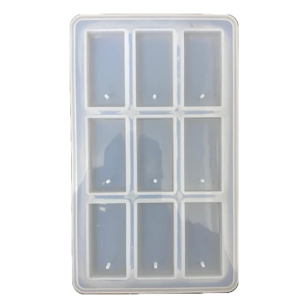 Rêvées Clive Square Silicone Resin Mold For DIY Jewellery Earrings Keychain And multiuse Epoxy Resin Art Mould Set of 1 | Pendant Making Silicon Mold Silicon | Silicon Mould DIY Coaster Molds Square Shape-image-23