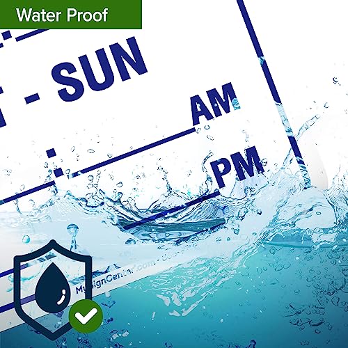 Cartel para piscina 7x10 pulgadas aluminio resistente miniatura 7