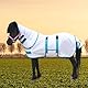 Gallopoff Pony/Shetty Fliegendecke mit Halsteil – Leichte, atmungsaktive Sommerdecke für Pferde – Mit verstellbaren Brust- & Bauchgurten – Für Fohlen, Minipferde, Zwergpferde & Miniponys 95 cm