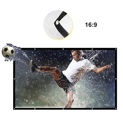 Pantalla de proyector portátil 60 pulgadas 16:9 blanca miniatura 2