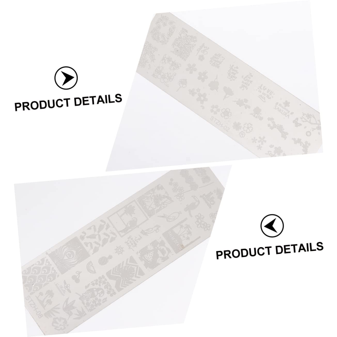 minkissy 18pezzi Templatper Decorazione Unghie Acciaio Con Vari Motivi Di Stamping Per Manicure Facile Da Usare Per Ogni Occasione