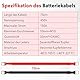 Gedlex Batteriekabel 35mm2, Batterie Kabel Auto 2AWG 70cm, Max 150A, Nennspannung 450V, 35mm² M10 Batterie Verbindungskabel Rot Schwarz mit Ringklemme für 12V 24V Autobatterie