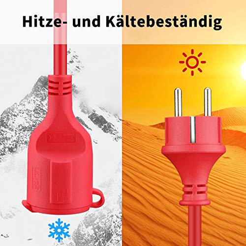 Cavo di prolunga Schuko in gomma per