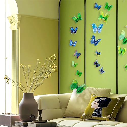 Decoraciones 3D de Mariposas para Pared, 24 Piezas miniatura 5