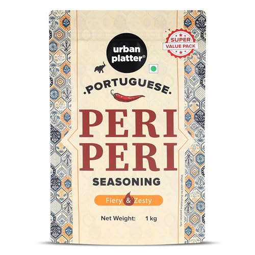 Image of Urban Platter Portuguese Peri Peri Seasoning Mix, 1Kg (an All Purpose Seasoning, Perfect for Pop Corn, Pasta, Fries Seasoning | Dairy-Free) [HoReCa Pack]
