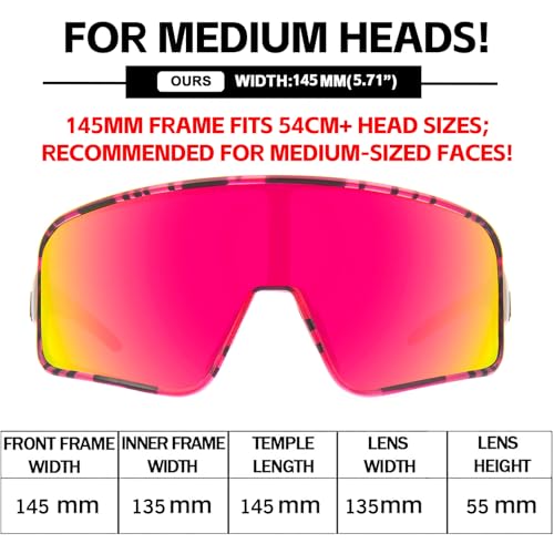 Image of MAXJULI Polarized Sunglasses for Men Women, Windproof Outdoor Sports Cycling Running UV400 Protection Sun Glasses 8121