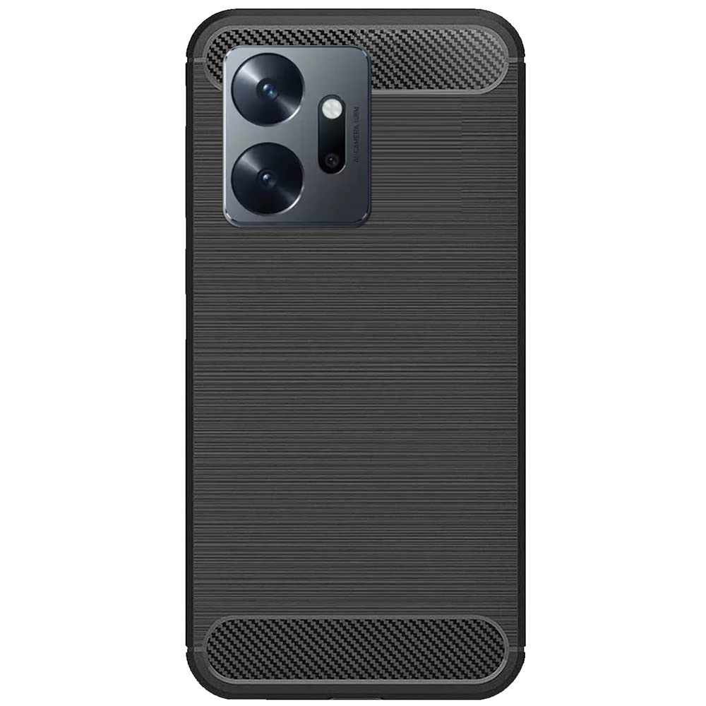 EtechnicEtechnic Back Cover Case for Infinix Zero 20 / Infinix Zero 20 Cases & Covers (Carbon Fibre Rugged Armour Black Colour)
