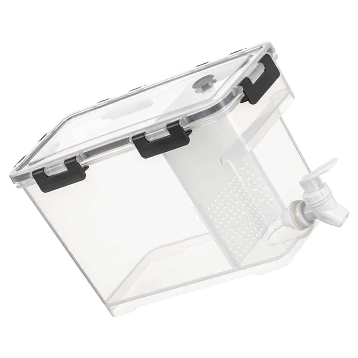 PRETYZOOM Soaking Wine Dispenser 3.5l Juice Jug Lid Anti-blockage Faucet for Smooth Flow