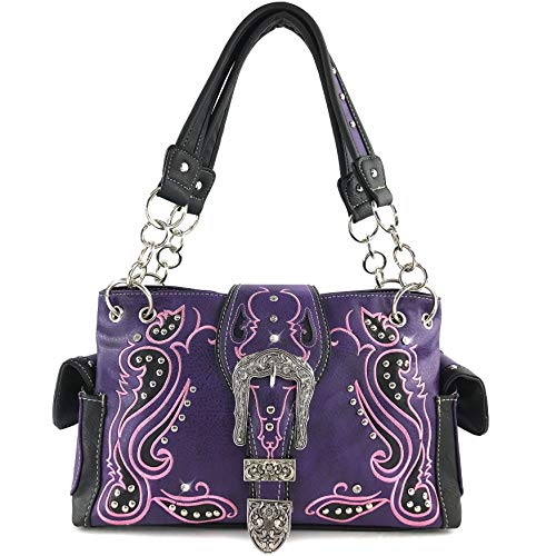 Zelris Western Paisley Buckle Women Conceal Carry Handbag Purse