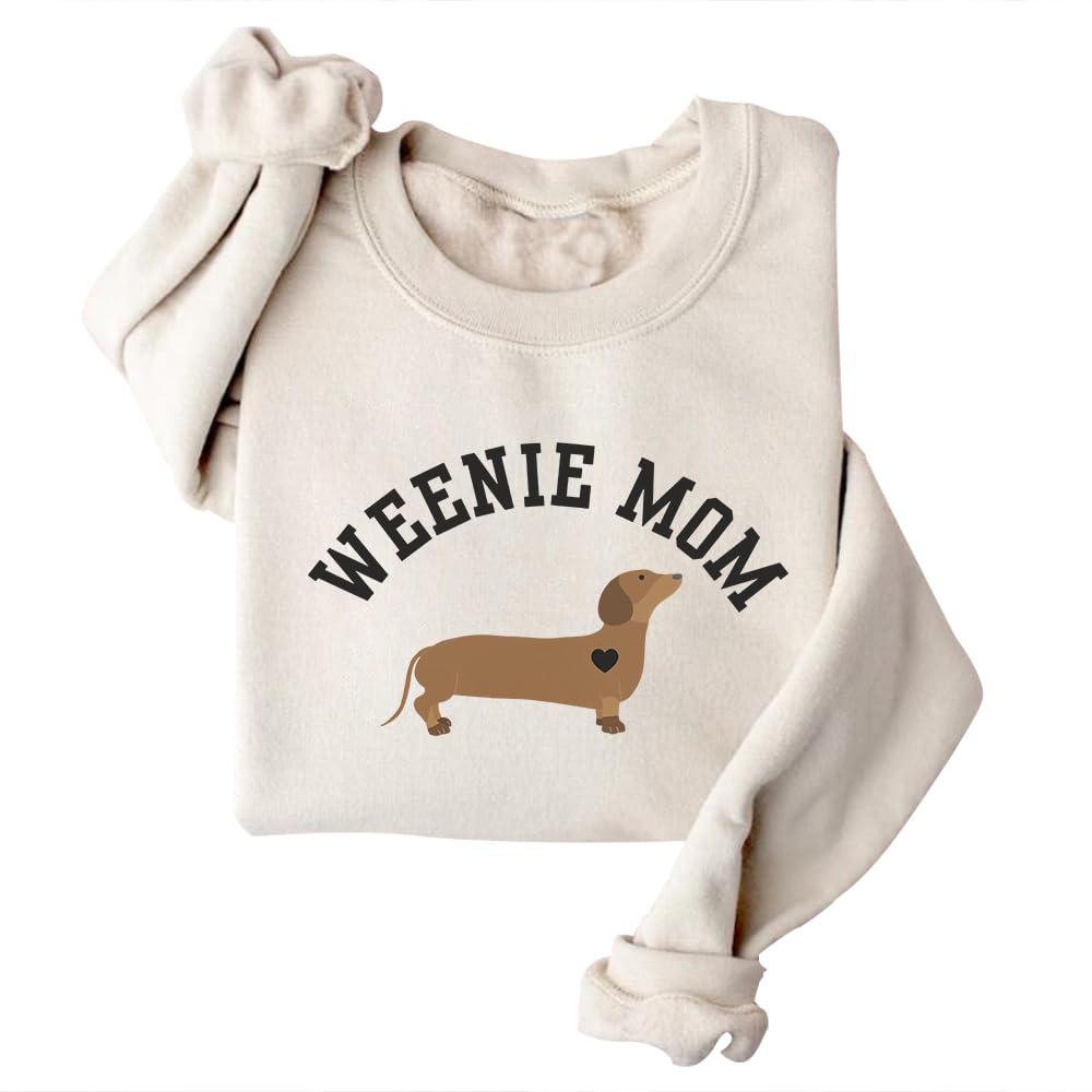 blucagand Dachshund Mom Sweatshirt For Women Dachshund Sweater