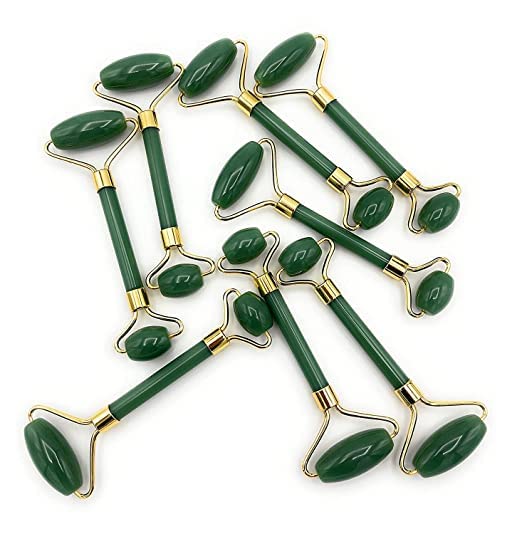 Nilkanth Agate Green Jade Guasha Rose Quartz Gua Sha Face massage stone 100% Natural Crystals (Rose Quartz) Nilkanth Agate Green Jade Guasha Rose Quartz Gua Sha Face massage stone 100% Natural Crystals (Rose Quartz)