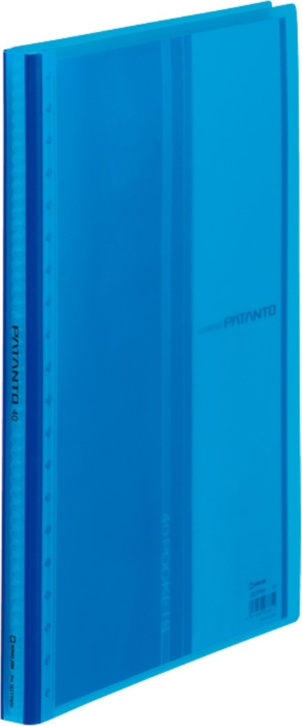 Amazon.com: King Jim Clear File Patant A4 40 Pockets Blue