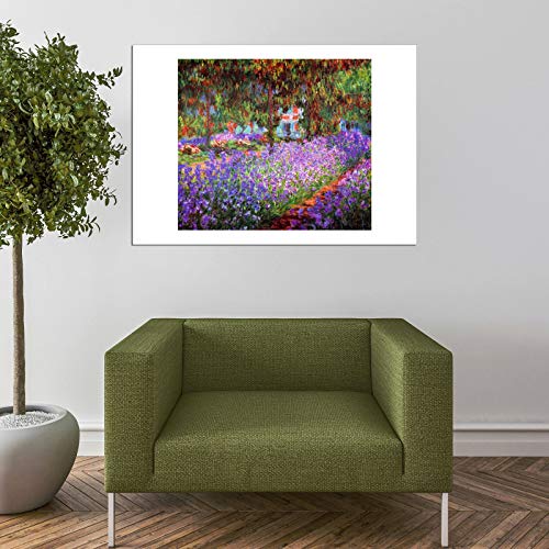 Grande affiche d'archivage mate Claude Monet cadre premium Giverny 1900 art - 7