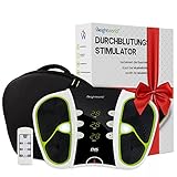 Durchblutungs Stimulator - Fördert die Durchblutung der Beine - EMS Fußmassagegerät - Müde Beine, Waden & Füße - Elektrische Muskelstimulation mit 99 Intensitätsstufen & Fernbedienung - WeightWorld