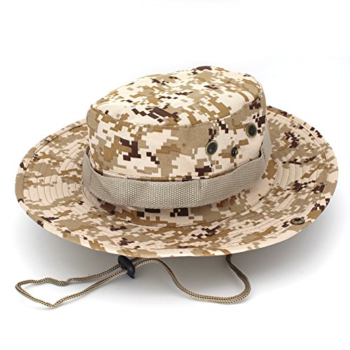 LIZHOUMIL Chapéu balde militar camuflado pesca caça montanha ao ar livre masculino proteção solar mu