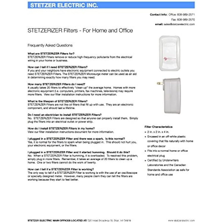 Stetzerizer Meter and 20 Filters