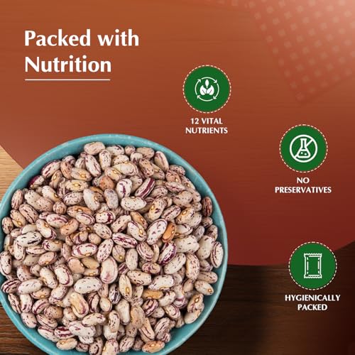 Image of Amazon Brand - Vedaka Unpolished Chitra Rajma | 500 g | Good Source of Plant-Pased Protein | Premium Kidney Beans | No Artificial Preservatives