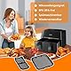 wokdsbl 2 Stück Spritzschutz für Philips Airfryer 3000 Dual Basket, Edelstahl Spritzschutz Feinmaschiger für Philips-NA350 6L/3L Heißluftfritteuse, Effektiver Wiederverwendbar Spritzschutz Zubehör