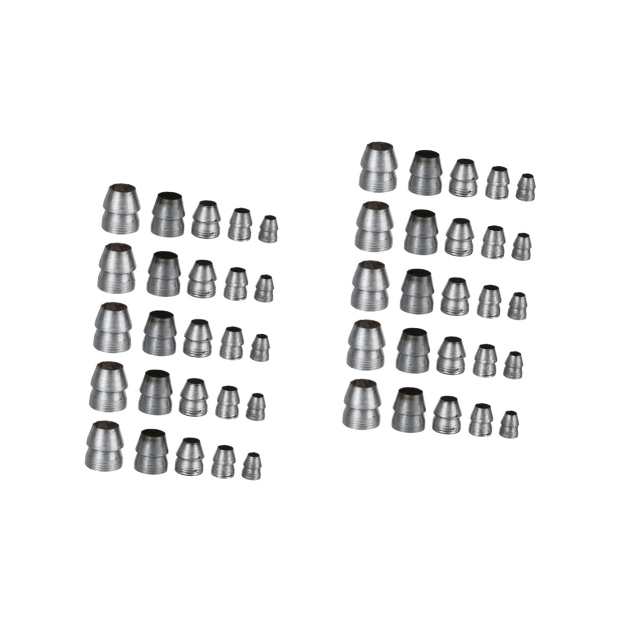 NULYLU 2sets Safety Round Handle Wedges Set of Metal Wedges for Construction Workers Carpenters and DIY Projects 25pcs*2