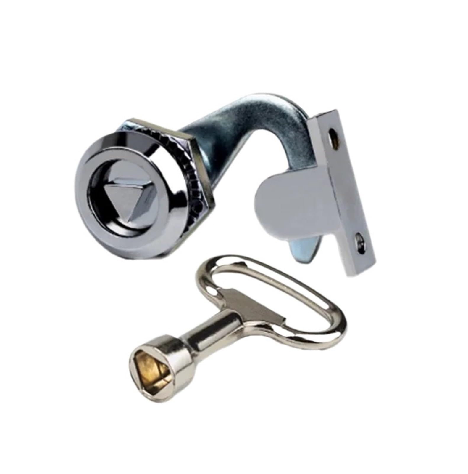 Bgnehrfl Silver Cam Lock Ms705 Zinc Alloy Triangle Slot Adjustable Quarter Turn Lock