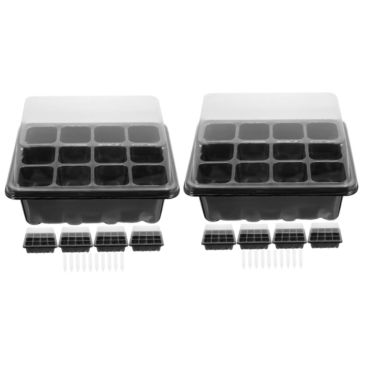 YARNOW 2 Set Scatola per piantine vassoio di semina contenitore di semina semi di germinazione vasi per semina pianta vassoio di avviamento cellulare caso di germinazione delle piante