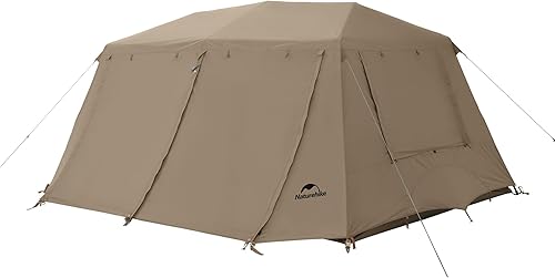 Naturehike Village - Tienda de campaña instantánea para 4 personas y 8 personas con lluvia completa, tienda de campaña grande impermeable para