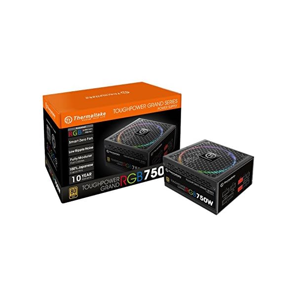 Thermaltake Toughpower Grand RGB unidad de - Fuente de alimentación (750 W, 100 - 240 V, 900 W, 50 - 60 Hz, 10 A, Activo)