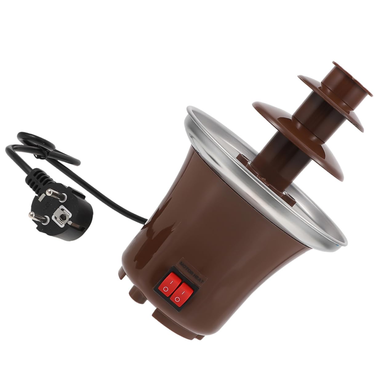 Mobestech Chocolate Fondue Fountain Temperature Design for Parties Easy to Use Chocolate Melting Machine for Weddings Celebrations Includes