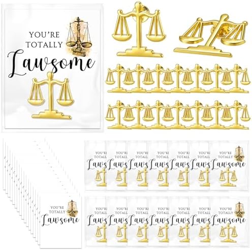 Hoteam Inspirational Lawyer Gift Libra Lapel Pin Classic Gold Pin...