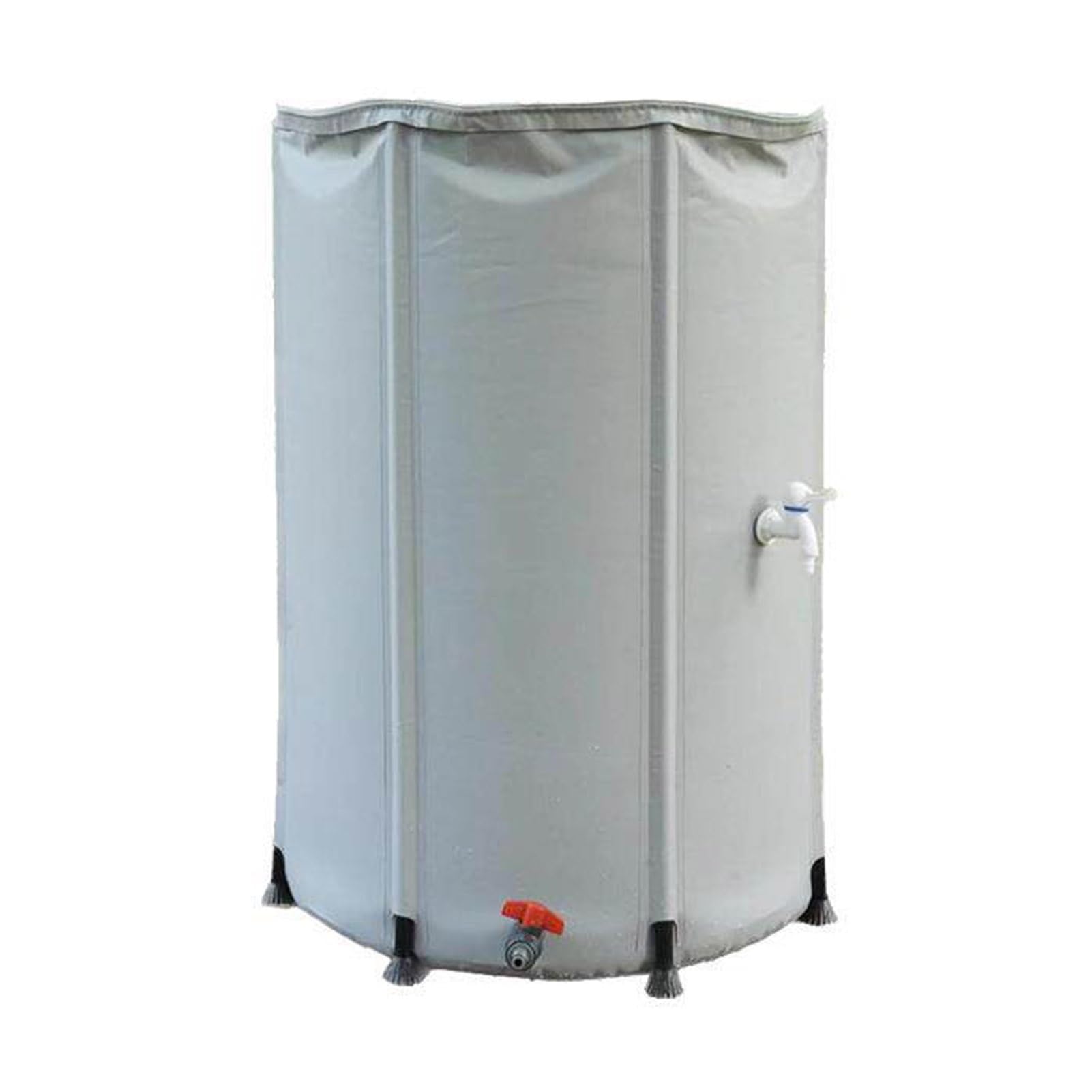 Portable Water Tank Collapsible Rainwater Collector with Mesh Foldable Downspout Support Faucet & Zippered Lid for Garden Water Collection System(100L(40cm*78cm))