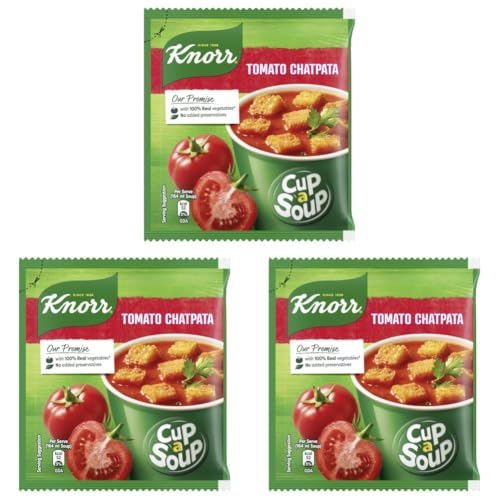 Image of Knorr Instant Tomato Chatpata soup 14.5g /14g /13.5g(weight may vary)| Cup a soup (Pack of 3)