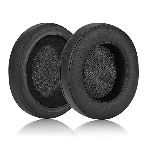 Repuestos para almohadillas de auriculares con cuero proteico y espuma de memoria para Razer Nari, Ultimate, Essential, Kraken Kitty, Kraken Tournament Edition - Ovalado (Negro) miniatura 5
