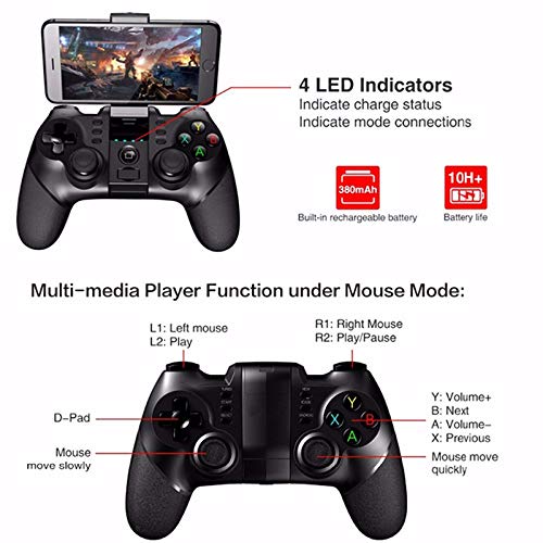 MeterMall Draadloze Bluetooth Game Controller voor iPhone Android