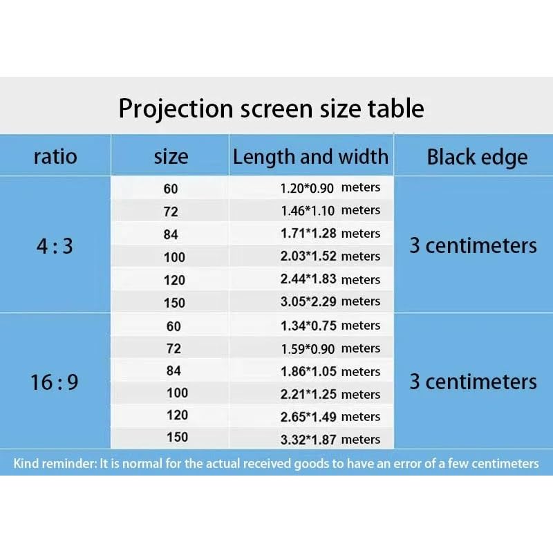 Pantalla manual de proyector 84 pulgadas WEIWO miniatura 6