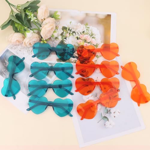 Image of Heart Sunglasses 12 /18 /24 Pcs Heart Shaped Glasses for Women Cute Funny Party Glasses Party Favors Accessories