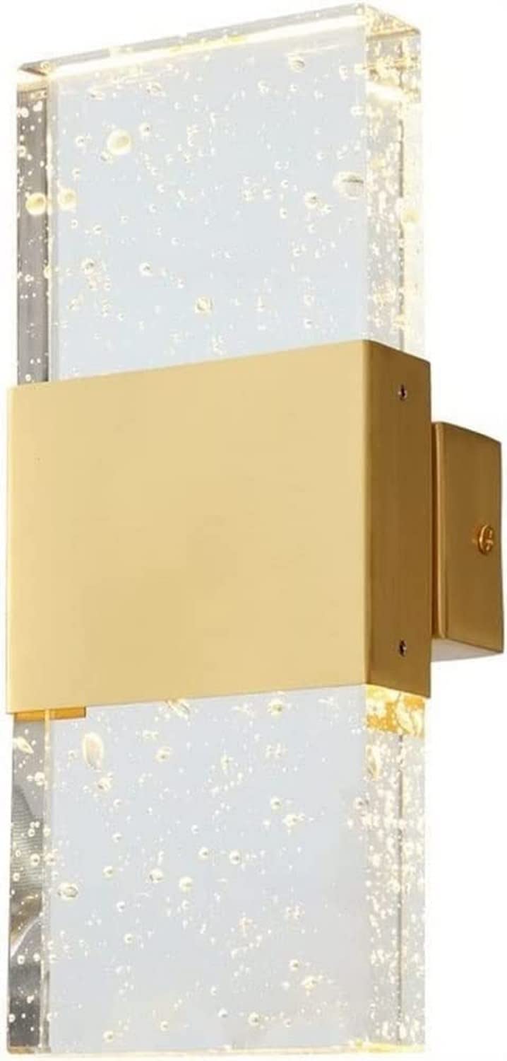 Aplique de pared de cristal posmoderno para solucionar pasillos oscuros 7